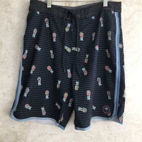Rip Curl Black Pineapple Board Shorts Men's Size 30 - Picture 6 of 14
